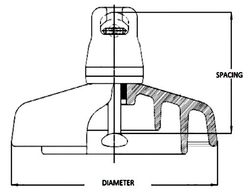 glass insulator drawing