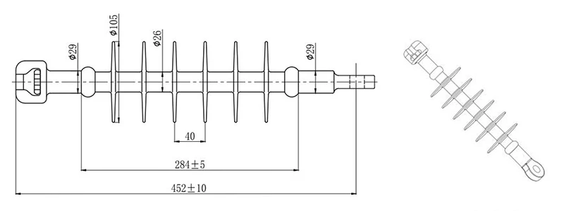 24kV Polymer Insulator technical specifications