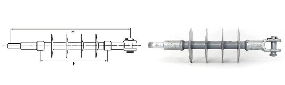 15kV polymer insulator drawing